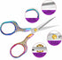 embroidery scissors, ultra sharp blades, craft sewing scissors, stainless steel multi-purpose beauty scissors, suitable for office, home, and kitc...