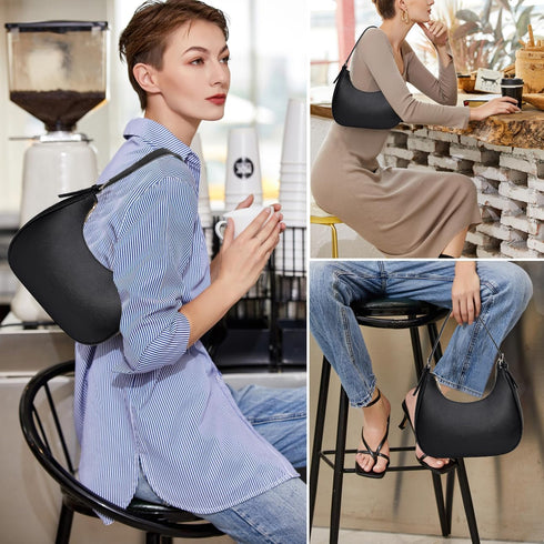 Small Crescent Shoulder Bags Purses for Women Retro Classic Clutch Hobo Tote Purse and Handbag Cute Crossbody Bags...