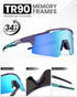 OutdoorMaster Hawk II Polarized Sports Sunglasses for Men Women, TAC UV400 Protection TR90 Frame Cycling Sunglasses, Baseball Running Fishing Golf...