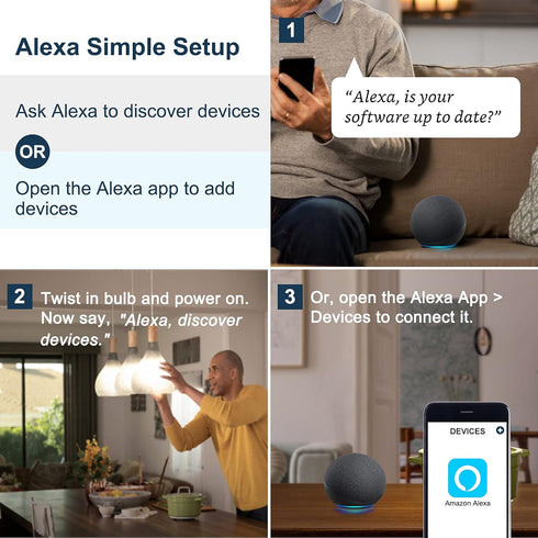 Sengled Alexa Light Bulb, BR30, S1 Auto Pairing with Alexa Devices, Smart Flood Light Bulb That Work with Alexa, Warm Light Bulbs, E26, Led Lights...