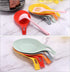 uxcell Silicone Spoon Rest, 7.68" x 3.74" Heat Resistant Kitchen Utensil Holder Spatula Ladle Rest for Counter Stove Top, Yellow 4Pcs...