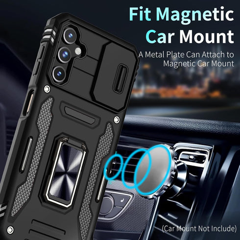 for Galaxy A14 5G Phone Case, Samsung Galaxy A14 5G Case with 2 Pack Screen Protectors, Heavy Duty Rugged Shockproof Case with Slide Camera Cover ...