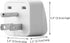US Travel Plug Adapter, Unidapt EU/UK/AU/in/CN/JP/Asia/Italy/Brazil to USA Type B, Grounded USA Wall Plug, Europe to US Travel Adaptor Pin Convert...