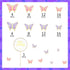 Bucherry 81 Pieces 3D Butterfly Cupcake Topper Gold Round Acrylic Happy Birthday Cake Topper Butterflies Cake Decorations for Birthday Wedding Par...