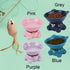 Ceramic Raised Cat Bowls for Indoor Cats Cute Elevated Cat Food Bowls 5.4 Inch Wide Whisker Friendly Purple Cat Water Bowl Dishwasher and Microwav...