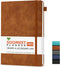 Lined Journal Notebook, 200 Pages, Leather Hardcover Notebooks, A5 College Ruled Thick Classic with Pen Loop Notebook Journals for Writing, for Wo...