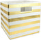 DII Polyester Cube Storage Collection Hard Sided Collapsible, 11x11x11, Gold...
