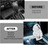 Mini Car Gear Shift Cover Hoodie Car Gear Shift Cover, Interior Accessories Shift Knobs Fashionable Shirt Trim (White) (HF0817A)...
