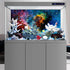 AWERT 24x12 inches Galaxy Aquarium Background Cloud Stars and Colorful Cosmic Universe Fish Tank Background Mystery Space Terrarium Background...