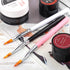 6pcs Ombre Nail Brush Nail Paint Pen for Lace Line Gradient Color Ombre Brush for Gel Nails Wood Nail Art Brushes Nail Design Brushes Acrylic Nail...