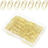 100 Pcs Love Heart Shaped Paper Clips, 0.78inch Cute Mini Paperclips for Office School Home Desk Organizers (Gold)...