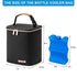 Breastmilk Cooler Bag with Ice Pack Fits 4 Baby Bottles Up to 9 Ounce, Baby Bottle Cooler Bag Suitable for Nursing Mom Daycare, Black...