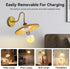 Rechargeable Light Bulbs with Remote - E26 Battery Operated Light Bulb for Non-Hardwired Wall Sconces, Pendant Lights ect (2 Pack)...