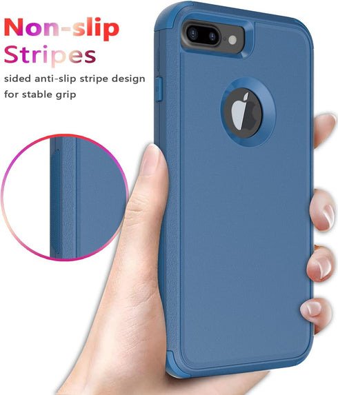 Diverbox Designed for iPhone 8 Plus case iPhone 7 Plus case with Screen Protector Heavy Duty Shockproof Shock-Resistant Cases for Apple iPhone 8 /...