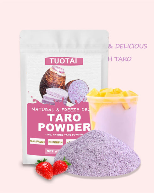Freeze Taro Powder, 4 Ounces, Taro Powder for Smoothie, Drinks and Baking Food...