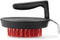 Outset 76621 Himalayan Salt Block, Pizza Stone and Cast Iron Pan Nylon Cleaning Brush with Stainless Steel Scraper, 5 x 4 x 3, Black...