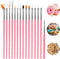 15pcs Cake Painting Brushes, Cake Decorating Brushes Kit Food Safe Paint Brush Tools,Fondant Sugar Cookie Painting Brushes Supplies for Cookie Cak...