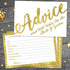 50 Wedding Advice Cards & Well Wishes for the Bride and Groom - Bridal Shower Games, Wedding Games, Wedding Decorations, Wedding Guest Book Altern...
