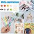 NBEADS 8 Pcs 8 Styles Knitting Needle Stoppers, 20 Pcs Iron Kilt Pin Stitch Markers Sports Ball Needle Point Protectors with a Storage Box Knittin...