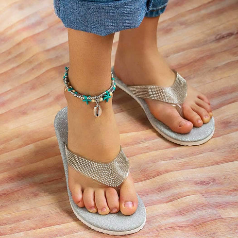 Yokawe Boho Layered Beaded Anklet Bracelets Silver Shell Turtle Anklet Chain Starfish Summer Beach Barefoot Sandals Foot Jewelry for Women and Tee...
