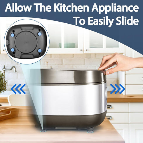 36PCS Appliance Slider for Kitchen Appliances - DIY Self-Adhesive Small Appliance Sliders Mover for Countertop Coffee Makers, Air Fryers, Pressure...