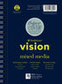 Strathmore Vision Vellum Mixed Media Pad 5.5"X8.5"-98lb, 70 Sheets -62662550...