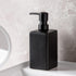 Matte Black Soap Dispenser Ceramic,Square Hand Soap and Lotion Dispenser for Bathroom Countertop,Dish Soap Dispenser for Kitchen-14oz....