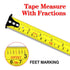 Magnetic Tape Measure 25 Ft with Fractions 1/8 and Metric,Easy to Read,Measuring Tape with Belt Clip for Surveyors,Engineers,Household,Carpentry,C...