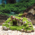 Fish Tank Decoration Moss Rockery Stone Plants Wood Ruins Landscaping Turtle Tank Decoration Fish Shrimp Shelter...