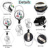 LAB LIFE Medical Badge Reel Retractable Heavy Duty with 360°Swivel Carabiner Clip, Laboratory Science ID Badge Holder Retractable, Nurse Teacher I...
