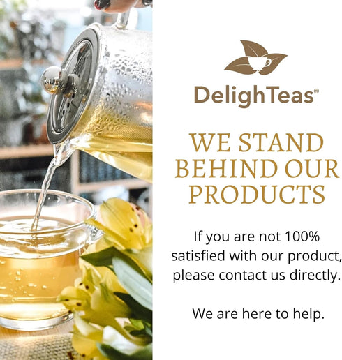 DelighTeas® Glass Teapot | Borosilicate Glass, Stainless Steel Removable Infuser | Designed with non dripping spout...