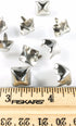 Nailheads Spots Studs 2 Prong 1/2" Square; Bright Nickel Finish 100 Pcs...