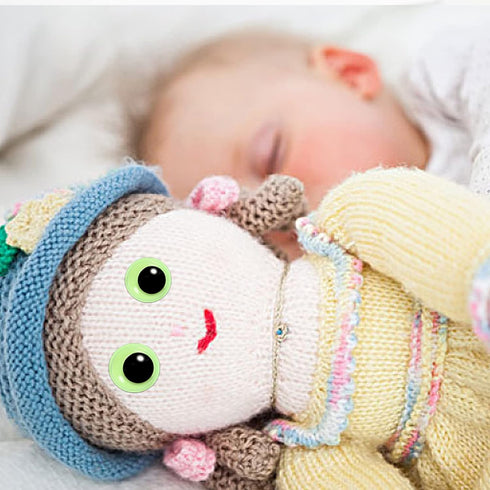 UPINS 500PCS Glowing in Dark Googly Wiggle Eyes Self Adhesive for Craft Luminous Sparkle Halloween Googly Eyes for DIY Sticker Decoration 6 mm 8 m...