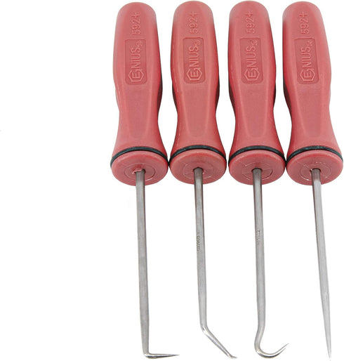 Genius Tools PK-AHP4 4 Piece Miniature Picks Set...