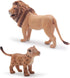 Gemini&Genius 2Pcs Lion Toys for Kids, Safari Lion Animal Toy Figures, Wildlife Family Lions Action Figures, Great for Educational Toys, Party Fav...