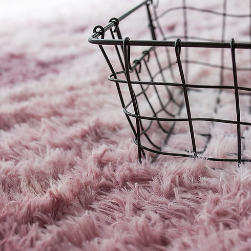 Pink Purple Modern Home Decorate Area Rugs for Living Room Bedroom Bathroom Fluffy Indoor Carpet 2x3 Feet...