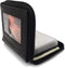 Mens Zip Around Leather Wallet with Inserts (Black)...