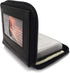 Mens Zip Around Leather Wallet with Inserts (Black)...