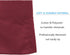 BOHARERS Waist Apron with 3 Pockets - Red Waitress Waiter Server Short Apron...