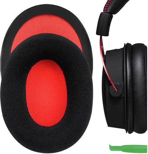 Geekria Comfort Velour Replacement Ear Pads for HyperX Cloud III Cloud 3 Cloud II Gaming Cloud Flight Cloud Flight S Cloud Stinger Cloud Alpha Alp...