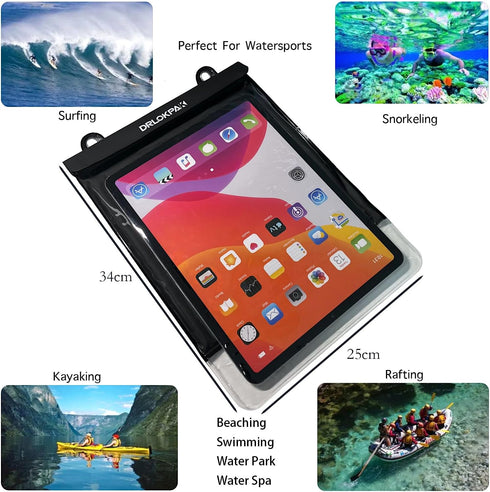 Floating Waterproof Tablet case For Ipad pro12.9 inch Galaxy Tab S8+/S9+ 12.4" Surface Pro X/9/8/7/6 Tablet Dry Bag Pouch For tablet and eReader u...