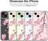 bicol Compatible with iPhone 15 Case,Crystal Clear Cover with Fashionable Designs for Girls Women,Slim Fit Shockproof Protective Acrylic Phone Cas...