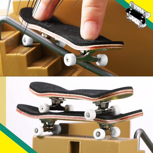 Zhehao 8 Pcs Fingerboard Bearing Wheels Standard Fingerboard Tool Fingerboard CNC Lathed Bearing Fingerboard Screwdriver and 2 Pcs Nut Driver for ...