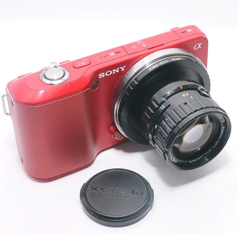 Fotasy Pentax Auto 110 Lens to E-Mount Adapter, P110 E Mount, Compatible with Sony a7 a7R a7s II III IV a9 a7c Alpha 1 a6600 a6500 a6400 a6300 a61...