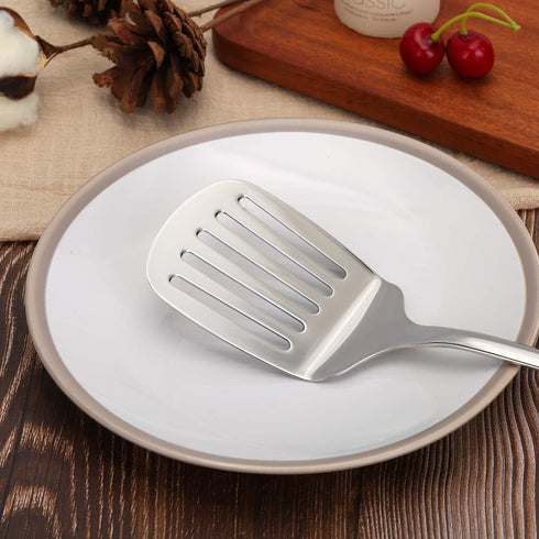 Kitchen Utensils, Contains Soup ladle, Spaghetti Claw, Wok Turner Shovel, Slotted Turner, Premium Stainless Steel, No rust, Dishwasher Safe (Slott...