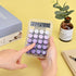 Cute Desktop Calculator, Mechanical Clear LCD Display Simple Basic Desk Calculators for Business Office Supplies, Big Buttons 10 Digit (Purple)...
