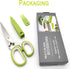 2023 Updated Herb Scissors Set - Herb Scissors With 5 Blades and Cover, Cool Kitchen Gadgets for Cutting Shredded Lettuce, Cilantro Fresh, Green O...