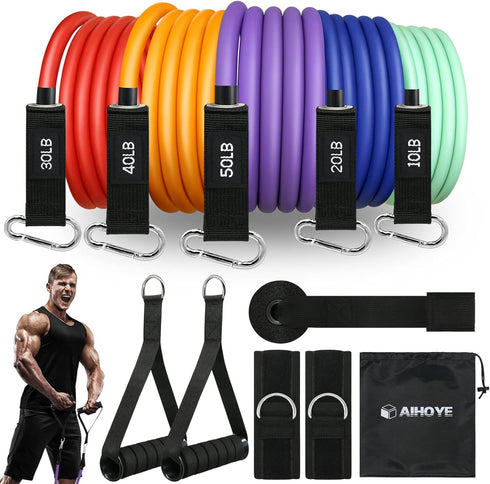 Resistance Bands for Working Out Exercise Bands Resistance Bands Set Fitness Bands Stretch Bands for Exercise Band Workout Bands Resistance Band D...