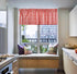 Buffalo Red and White Check Kitchen Window Valance 2 Pack Half Short Gingham Plaid Farmhouse Textured Short Window Drape Panel Home Decor Curtain ...