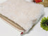 Corduroy Floral Makeup Bag Cosmetic Travel Pouch, Make Up Purse Organizer, Embroidered Lace Flowers,Creamy White...